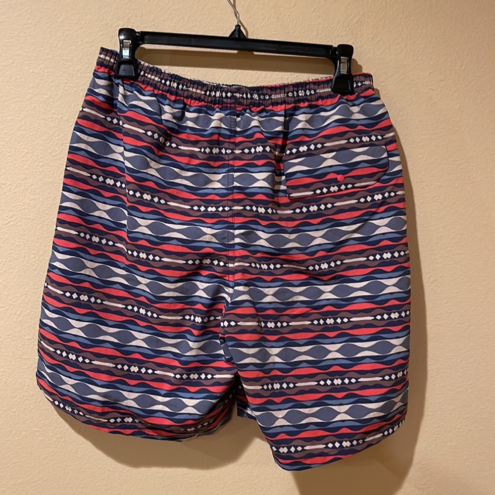 NWT Patagonia Baggies Longs 7” Shorts in Coast Highway Multi: Sumac Red - Picture 5 of 6